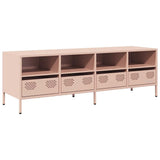 TV Cabinet Pink 135x39x43.5 cm Cold-rolled Steel 851329