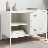 TV Cabinet White 68x39x50.5 cm Steel 843004