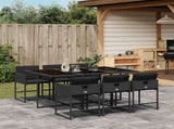Garden Dining Set Black 3211267