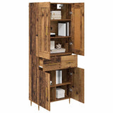Highboard Old Wood 69.5 x 34 x 180 cm Engineered Wood 3415632