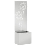 Garden Privacy Screen Silver 50 x 150 cm Galvanised steel 876439