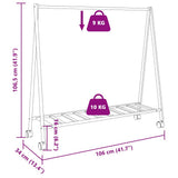 Clothes Rack Natural Bamboo Bamboo Medium Foldable 4008903