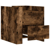 Bedside Cabinet Smoked Oak 45x50x50 cm Engineered Wood 848287