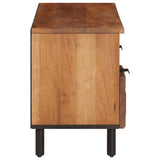 TV Cabinet with Drawer Acacia Brown Finish 100 x 33 x 46 cm 4017918