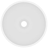 146965 Luxury Bathroom Basin Round Matt White 32,5x14 cm Ceramic