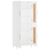 Highboard White 69.5x34x180 cm Engineered Wood 3199673