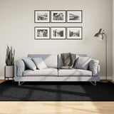 Rug OVIEDO Short Pile Black 160x230 cm 375559