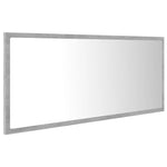 LED Bathroom Mirror Concrete Grey 100x8.5x37 cm Acrylic 804944
