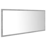 LED Bathroom Mirror Concrete Grey 100x8.5x37 cm Acrylic 804944