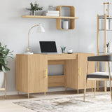 Desk Sonoma Oak 140x50x75 cm Engineered Wood 829535