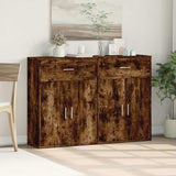 Sideboards 2 pcs Smoked Oak 60x30x84 cm Engineered Wood 3276599