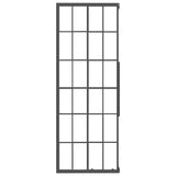 Shower Cabin Frosted ESG 70x70x180 cm Black 151859