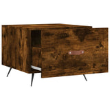 Coffee Table Smoked Oak 50x50x40 cm Engineered Wood 829342