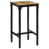 3 Piece Bar Set Solid Rough Wood Mango and Metal 3216418