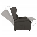 Recliner Chair Taupe Fabric 340957