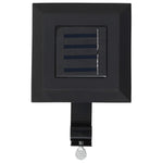 ZNTS Outdoor Solar Lamps 12 pcs LED Square 12 cm Black 277136