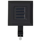ZNTS Outdoor Solar Lamps 12 pcs LED Square 12 cm Black 277136