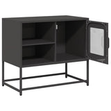 TV Cabinet Black 68x39x60.5 cm Steel 853386