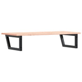 Basin Shelf Wall Mounted Steel and Solid Wood Oak 3302603