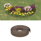 Garden Edgings 5 pcs Brown 10 m 10 cm Polyethylene 3155439