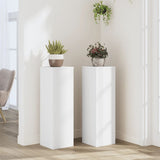 Plant Stand 2pcs White 25x25x80 cm Engineered Wood 852942