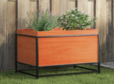 Garden Planter Wax Brown 60x40x50 cm Solid Wood Pine 847025