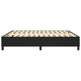 Box Spring Bed Frame Black Super King Faux Leather 3121218