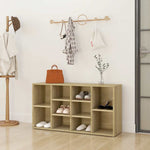 Shoe Bench Sonoma Oak 103x30x55 cm Engineered Wood 803293