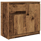 Sideboard with Drawer Old Wood 71x35x65 cm Engineered Wood 861605