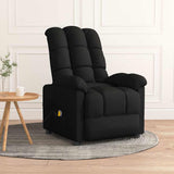 Massage Chair Black Fabric 289808
