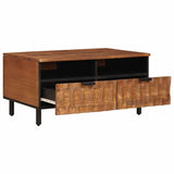 Coffee Table with Drawer Brown 80 x 54 x 40 cm Solid Mango Wood 4017913