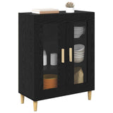 Sideboard Black Oak 69.5 x 34 x 90 cm Engineered Wood 880823