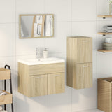 3 Piece Bathroom Furniture Set Sonoma Oak Engineered Wood 3324996