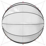 Pool Dome Folding Manual Transparent 500 x 500 x 236 cm PVC 42001124