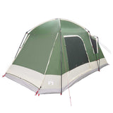 Cabin Tent with Roof Green 8-Person Polyester and Steel 42028575