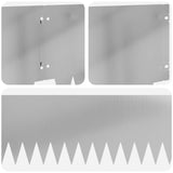 Lawn Edging 10 pcs 103 x 25 cm metal Silver 8008302