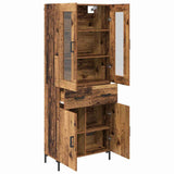 Highboard with Drawer 2 pcs Old Wood Engineered Wood 3415724