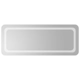 LED Bathroom Mirror Transparent 100 x 40 cm Tempered Glass 42045841