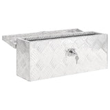 Storage Box Silver 50x15x20.5 Aluminium 152246