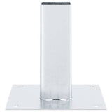 Post Bases Square 12 pcs Silver 46x46 mm Galvanised Steel 42000001