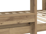 Bunk Bed for Kids Artisan Oak 90 x 200 cm Engineered Wood 3410522