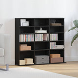 CD Cabinet Black Oak 100x23x89.5 cm Engineered Wood 862481