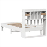 Bed Frame without Mattress White 75x190 cm Small Single Solid Wood Pine 3308868