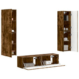 TV Cabinet Set 6 pcs Smoked Oak Engineered Wood 3409128