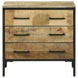 Sideboard with Drawer 70 x 35 x 70 cm Solid Mango wood 374100