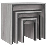 Nesting Coffee Tables 3 pcs Grey Sonoma Engineered Wood 837825