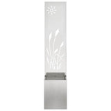 Garden Privacy Screen Sliver 32 x 150 cm Stainless steel 876361