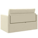 Sofa Bed Cream 124 x 71 x 78 cm Artificial Leather 4106709