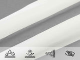 Sun Shade Sail Light Grey and White 5 x 5 x 6 m 42031211