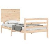 Bed Frame without Mattress Small Single Solid Wood 3195181